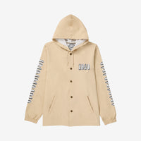 OG Font Hooded Coaches Jacket // Cream