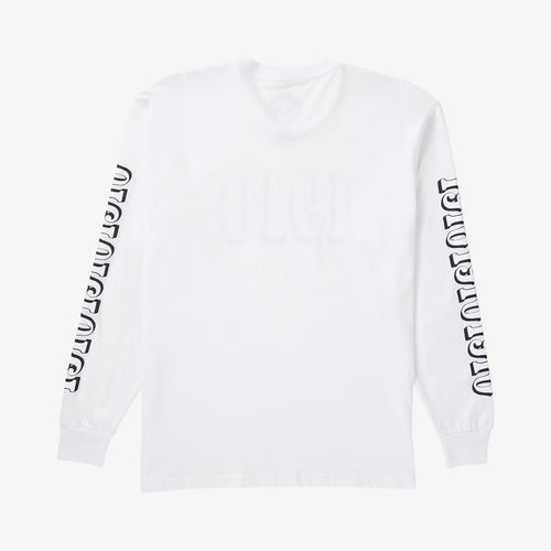 OG Font LS Tee // White