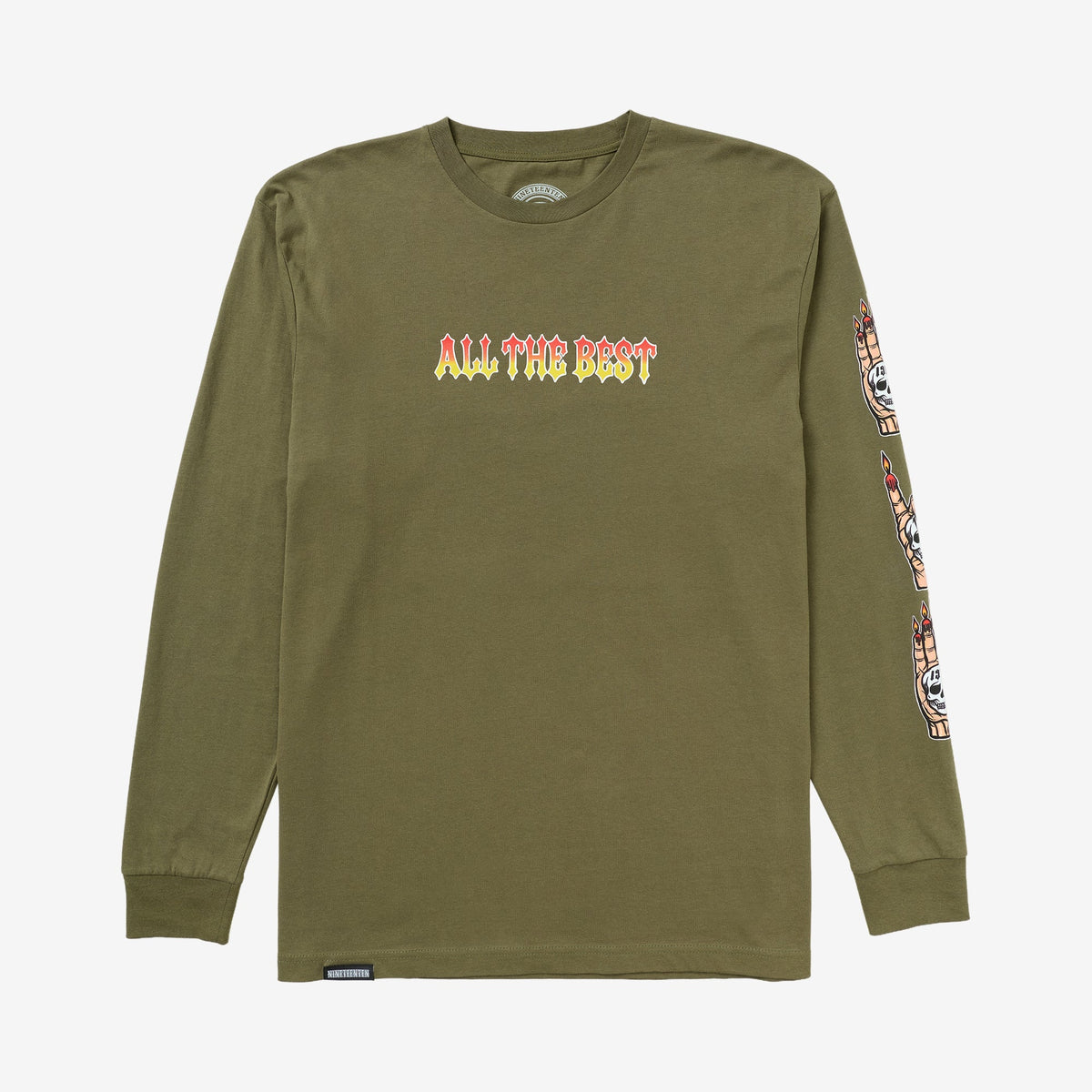 Arrows In The Dark LS Tee // OLIVE