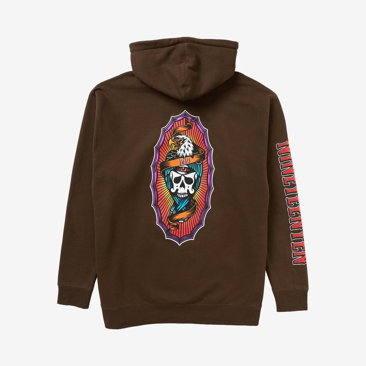 Hawks On The Run Pullover Hoodie // BROWN