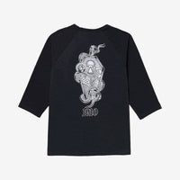 Age Of Winters Blacked Out Raglan // BLACK