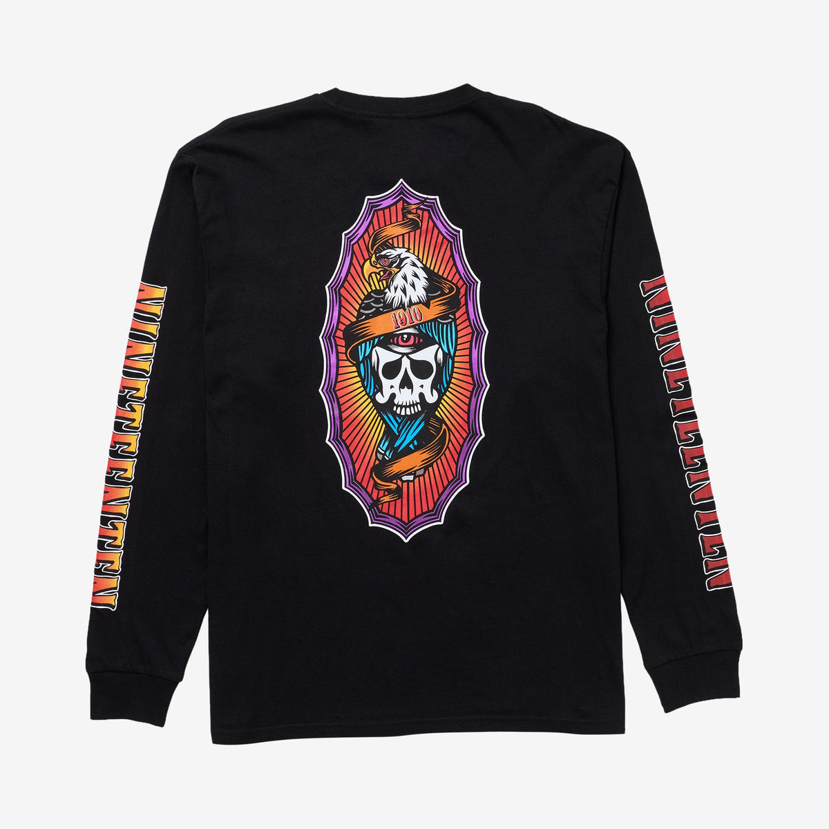 Hawks On The Run LS Tee // BLACK