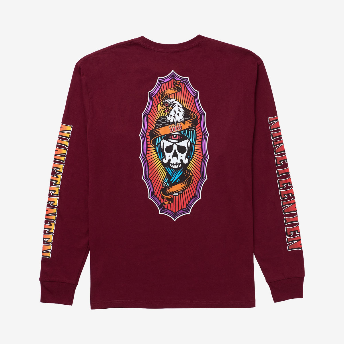 Hawks On The Run LS Tee // MAROON