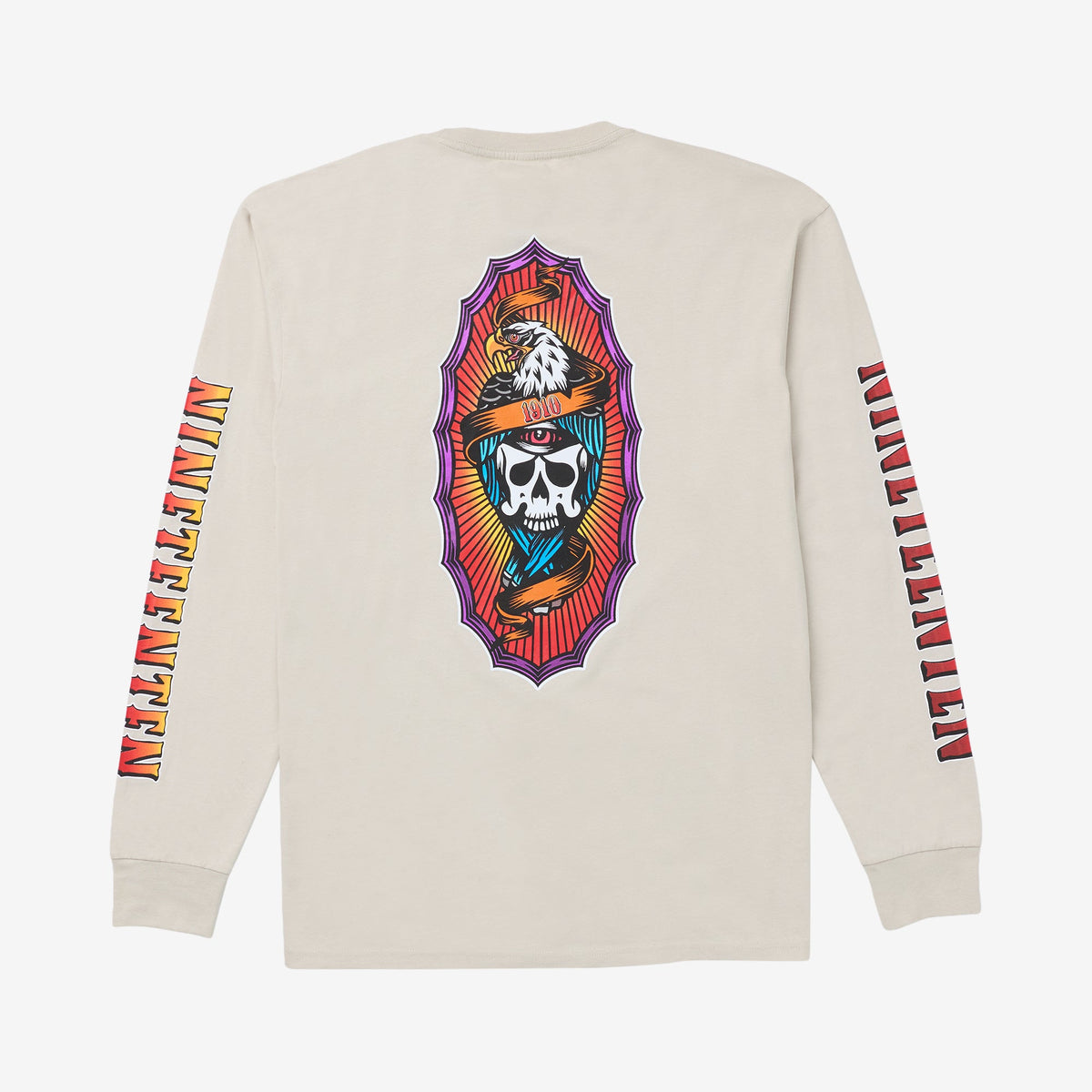 Hawks On The Run LS Tee // BONE
