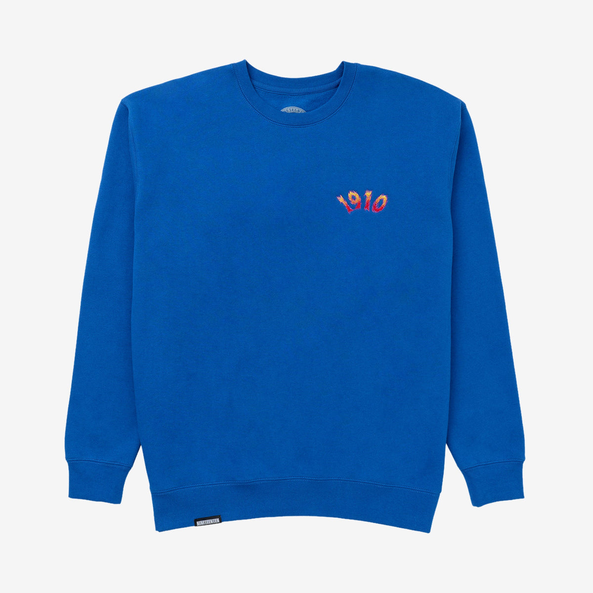 Freya EMB Crew Fleece // ROYAL