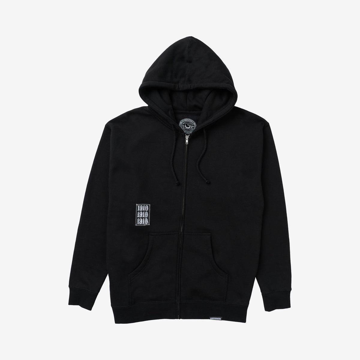The Holder Zig Zag Zip Fleece // BLACK