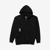 The Holder Zig Zag Zip Fleece // BLACK