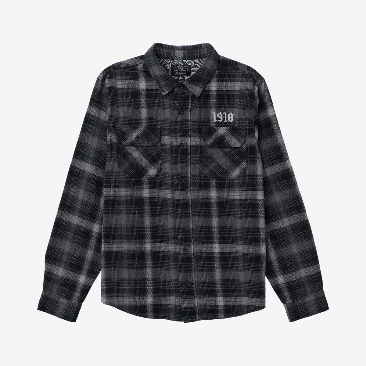Burslem LS Flannel // CHARCOAL