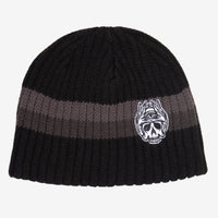 Broken Straight Beanie // BLACK