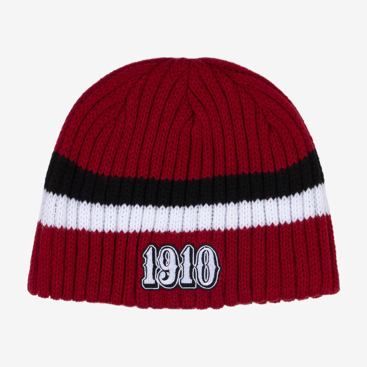 Broken Straight Beanie // RED