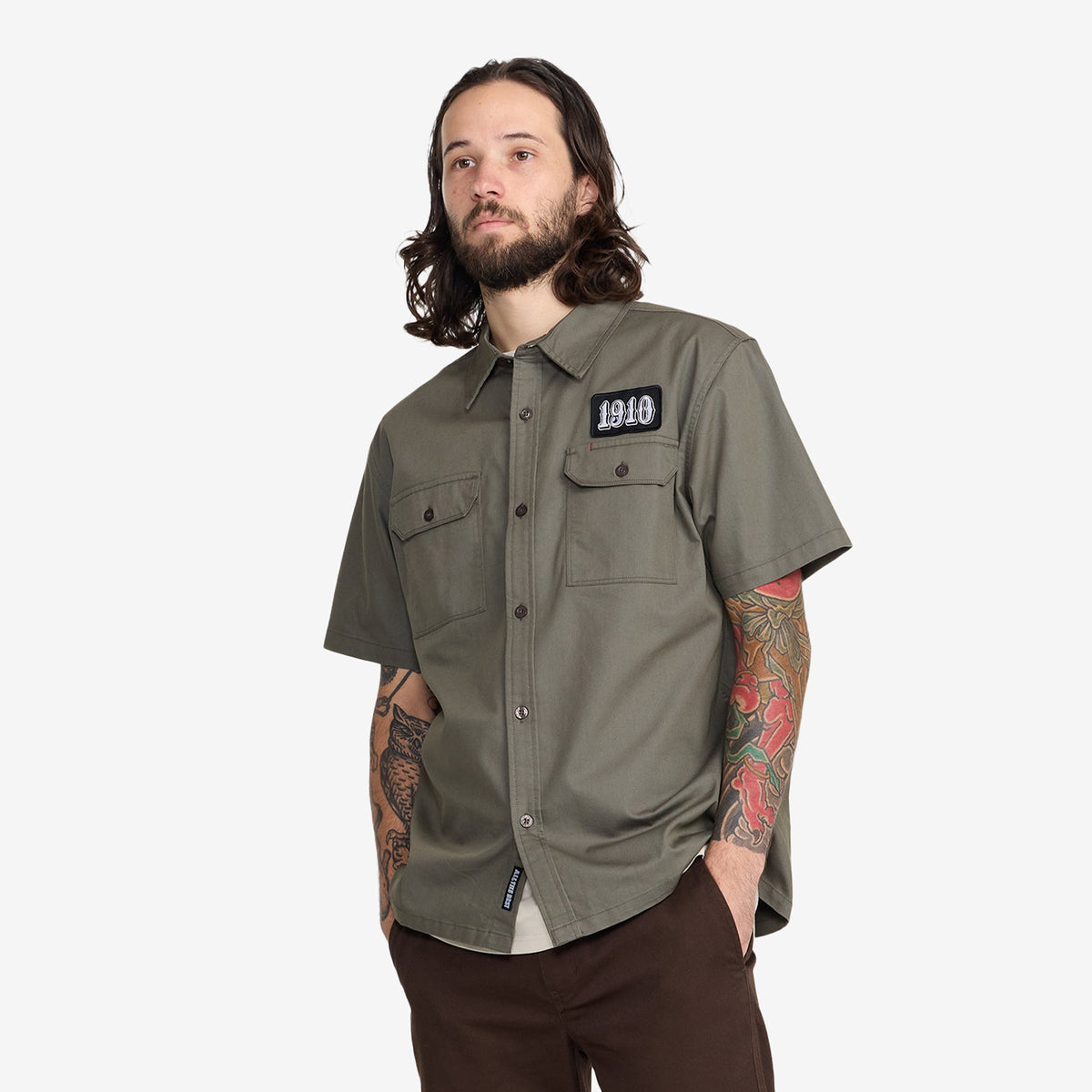 Ozma SS Woven // OLIVE