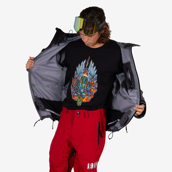 AUBURN 3L SNOW JACKET // DISTRICT RED
