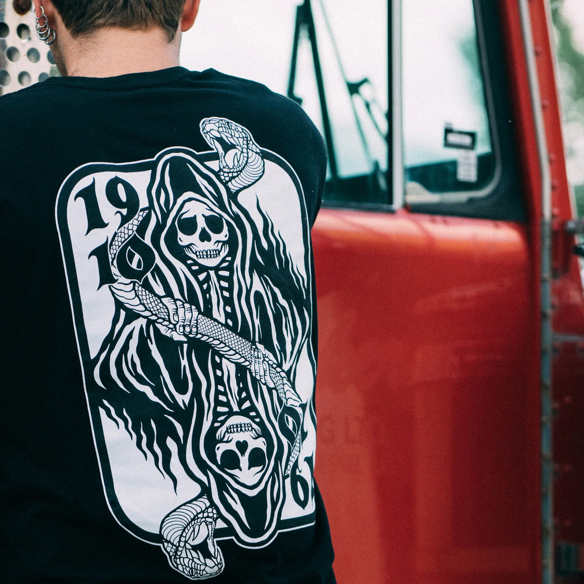 Ace of Snakes LS Tee // Black