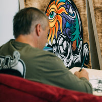 Ace of Snakes LS Tee // Military Green