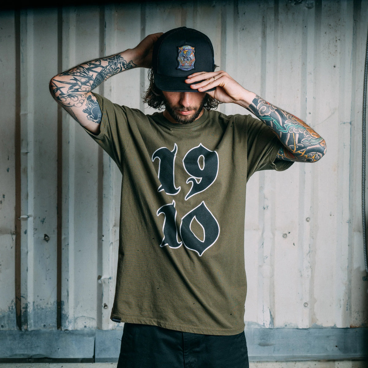 Ace of Snakes SS Tee // Military Green