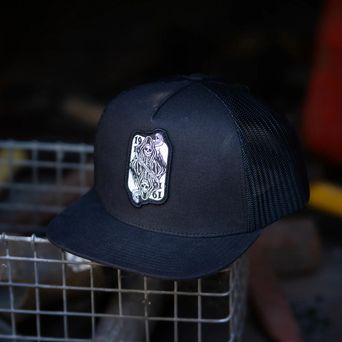 Ace of Snakes Trucker // Black