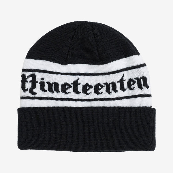 Ironhorse Beanie // Black/White
