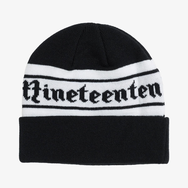 Ironhorse Beanie // Black/White