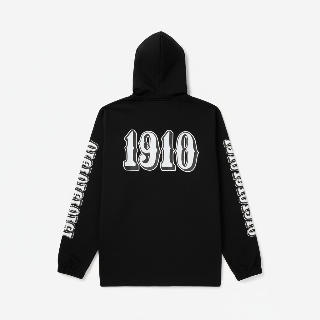 OG Font Hooded Coaches Jacket // Black