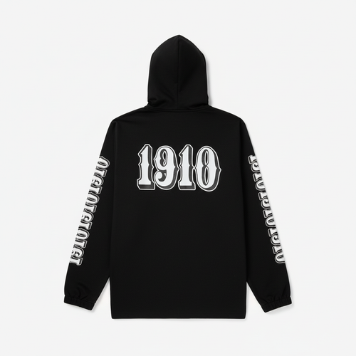 OG Font Hooded Coaches Jacket // Black