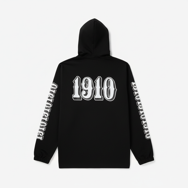 OG Font Hooded Coaches Jacket // Black