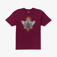 Golden Girl II SS Tee // Maroon