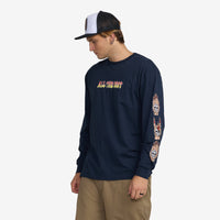 Arrows In The Dark LS Tee // NAVY