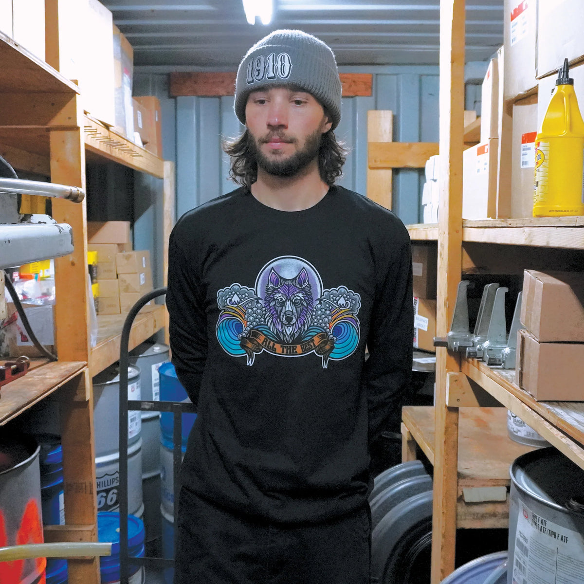 HHHowler L/S T-Shirt // Vintage Black