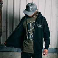 Heros Never Die Zip Fleece // Black