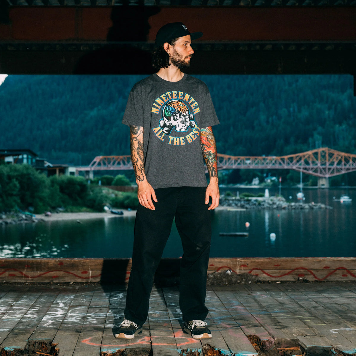 In Your Head Too SS Tee // Charcoal