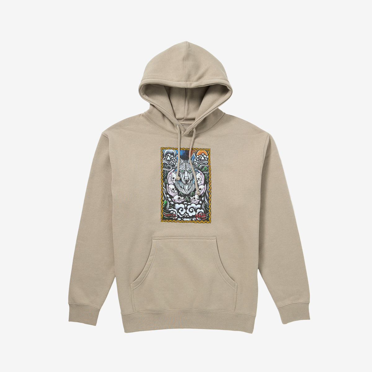 Midnight Howler Pullover Fleece // Cement