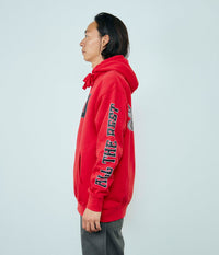 PEAKING HOODY // RED