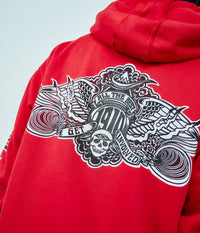 PEAKING HOODY // RED