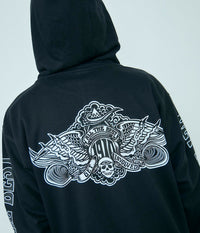 PEAKING HOODY // BLACK