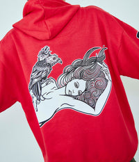 MUSE THREE HOODY // RED