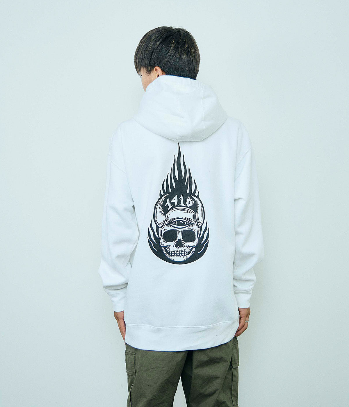 bastard パーカー 関税送料込】bastard PUNK PRINT APPLIQUE HOODIE パーカー