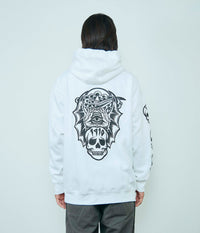 BAT WINGS HOODY // WHITE