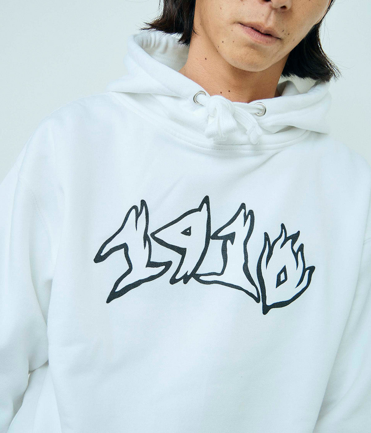 BAT WINGS HOODY // WHITE