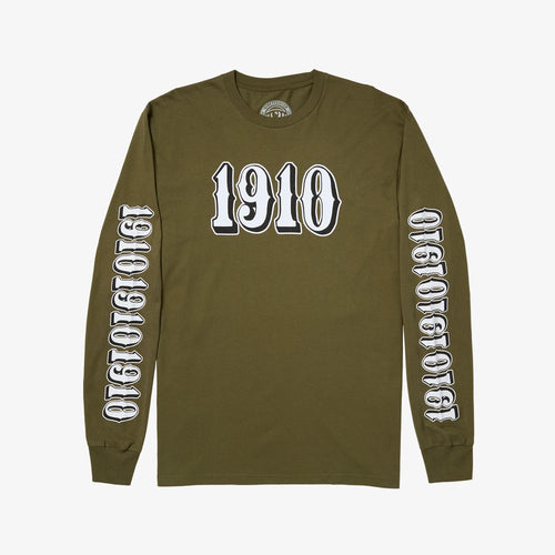 OG Font L/S T-Shirt // Military Green