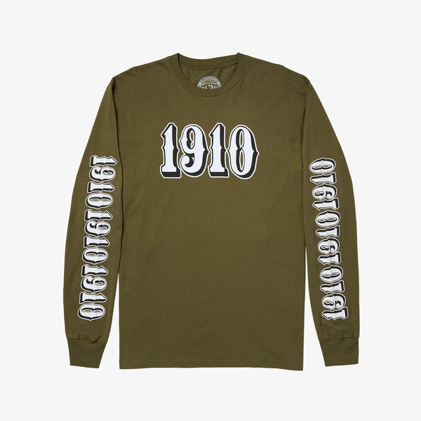 OG Font L/S T-Shirt // Military Green