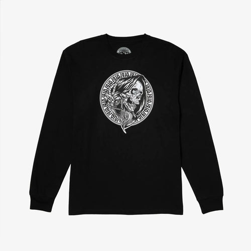 Times Up L/S T-Shirt // Black