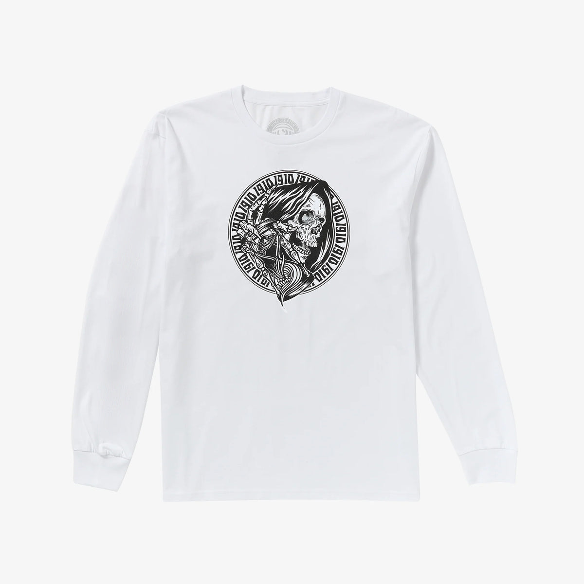Times Up L/S T-Shirt // White