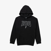 Skewed Roberta Lightweight Hoodie // Black