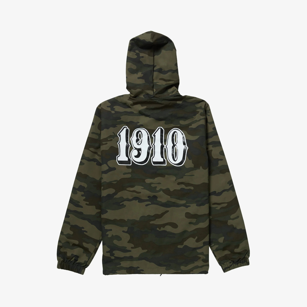 OG Font Hooded Coaches Jacket // Camo