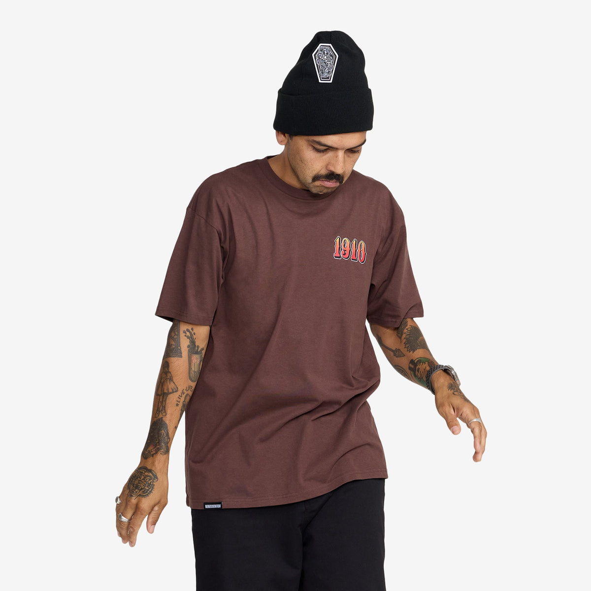 Hawks On The Run SS Tee // BROWN