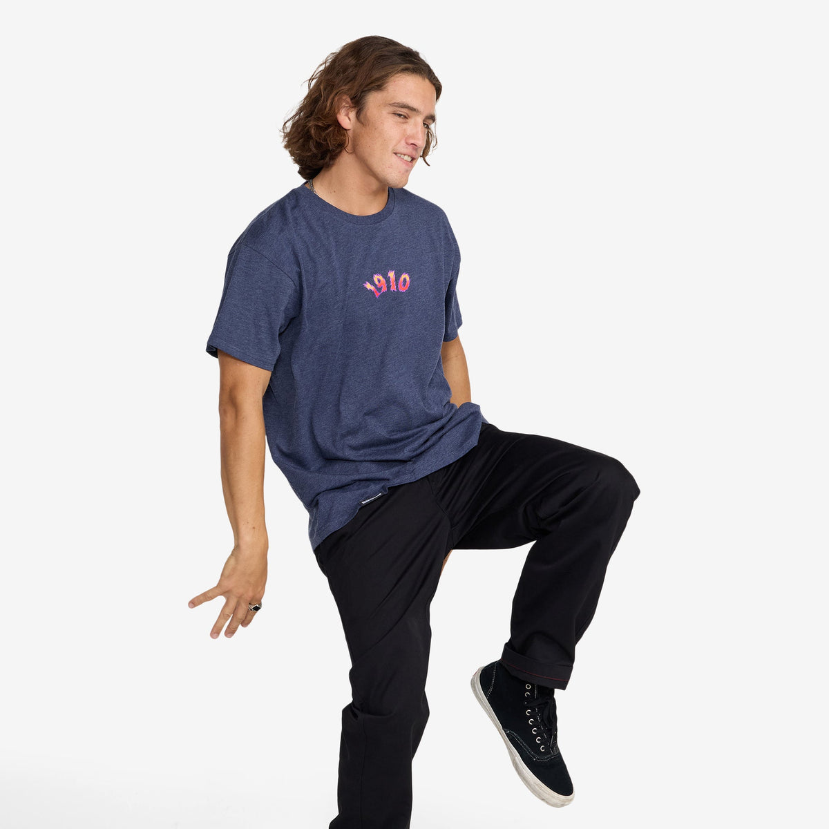 Freya  SS Tee // HEATHER NAVY