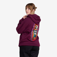 Hawks On The Run Pullover Hoodie // MAROON
