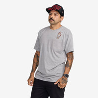 Arrows In The Dark SS Pocket Tee // HEATHER GREY