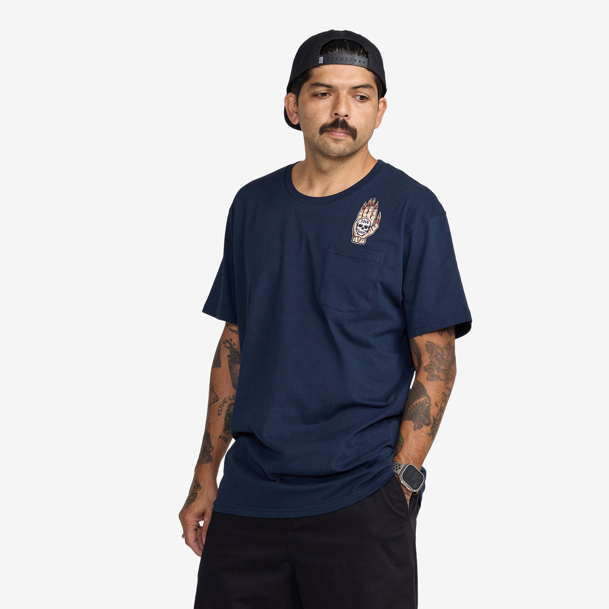 Arrows In The Dark SS Pocket Tee // NAVY