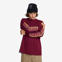 Hawks On The Run LS Tee // MAROON